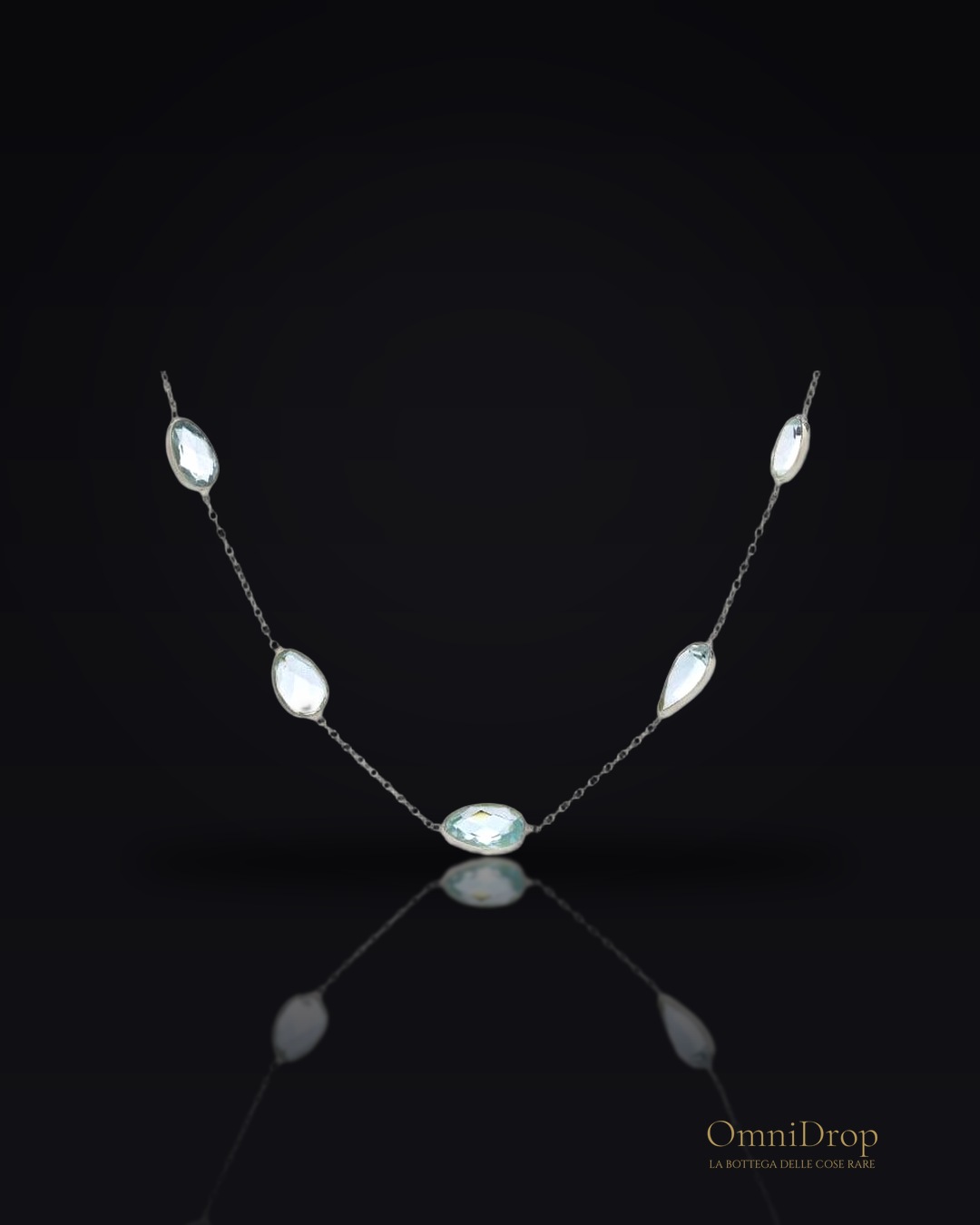 Collana topazio azzurro, per evocare la serenità