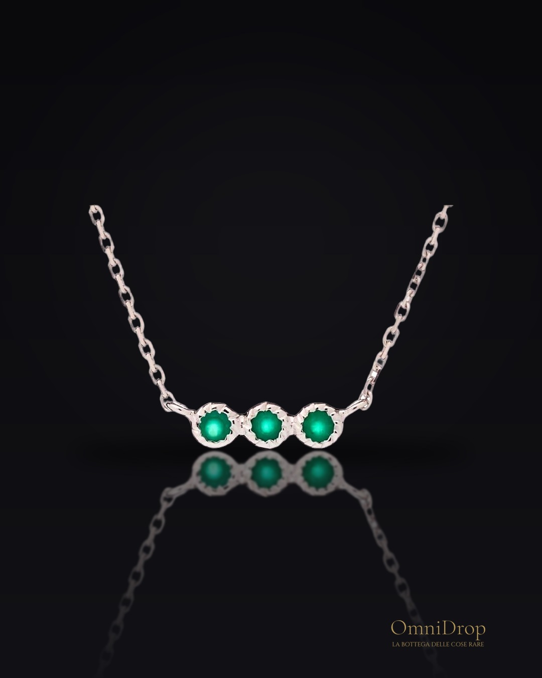 Collana Onice Verde Tonda, per preservare i ricordi