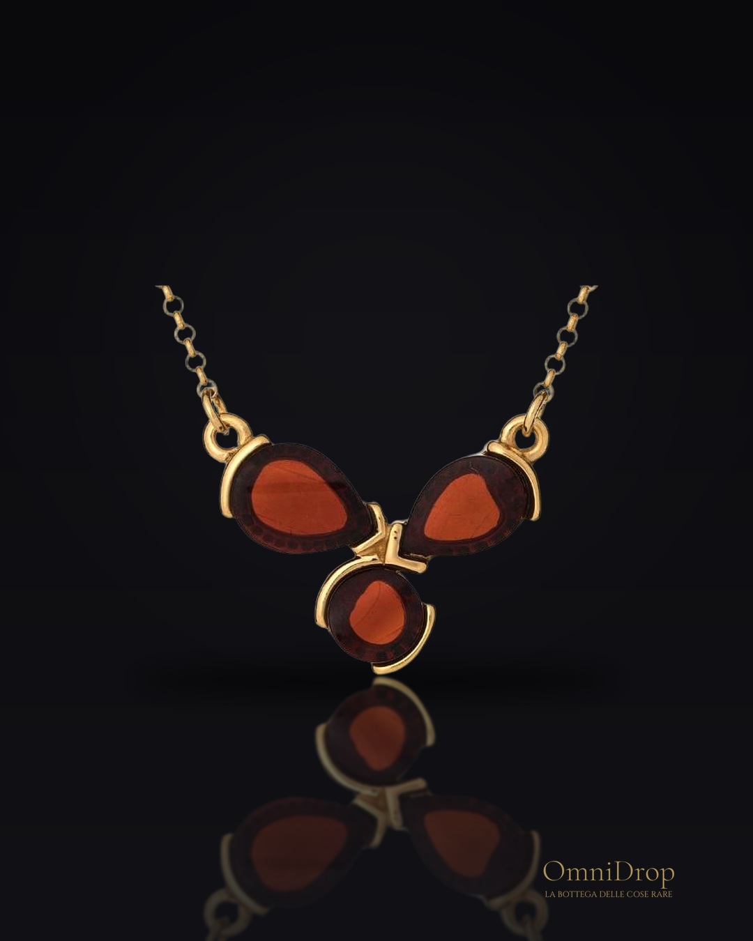Collana ambra cognac, per racchiudere i tuoi sogni