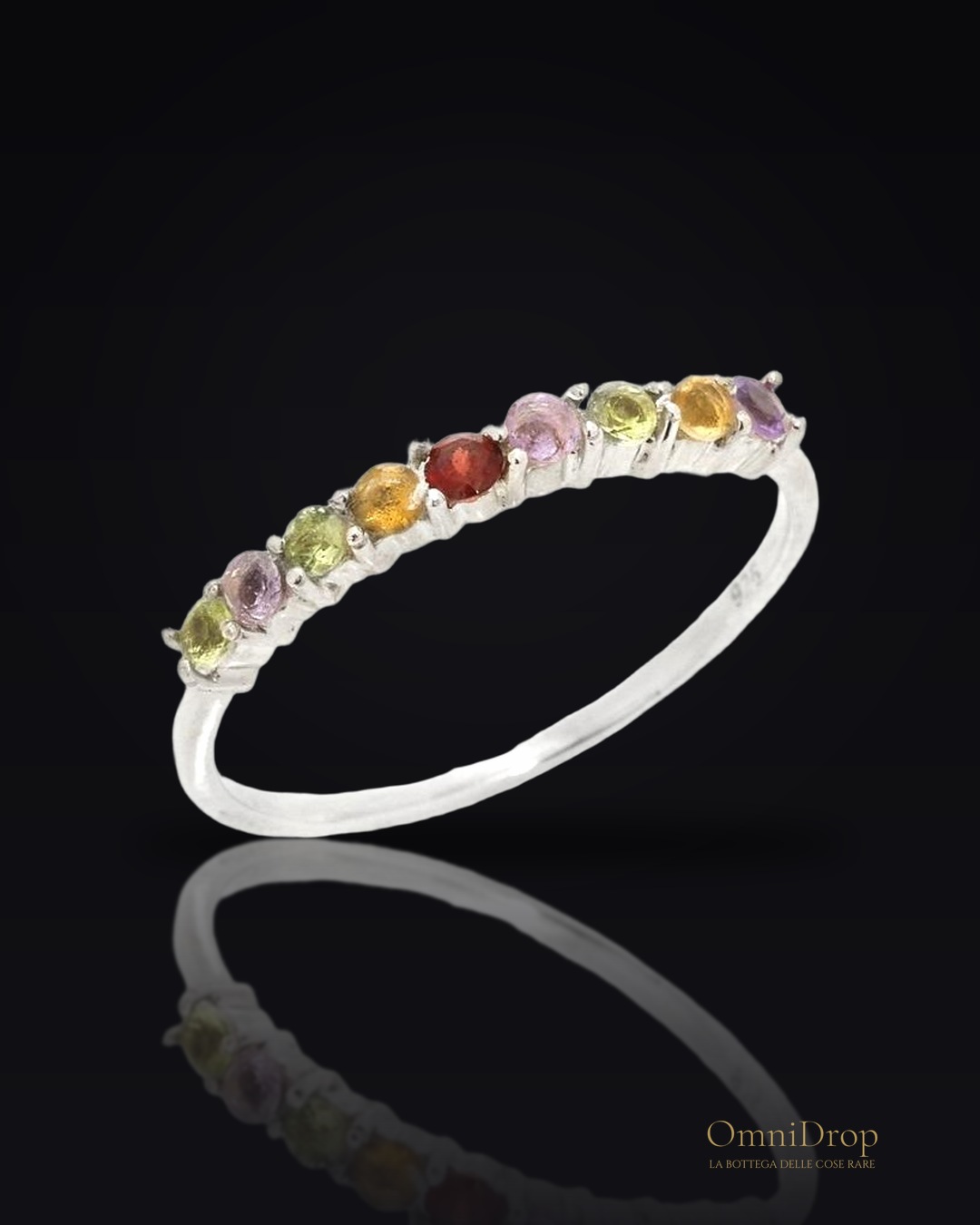 Anello pietre naturali multicolor, per esprimere la tua essenza