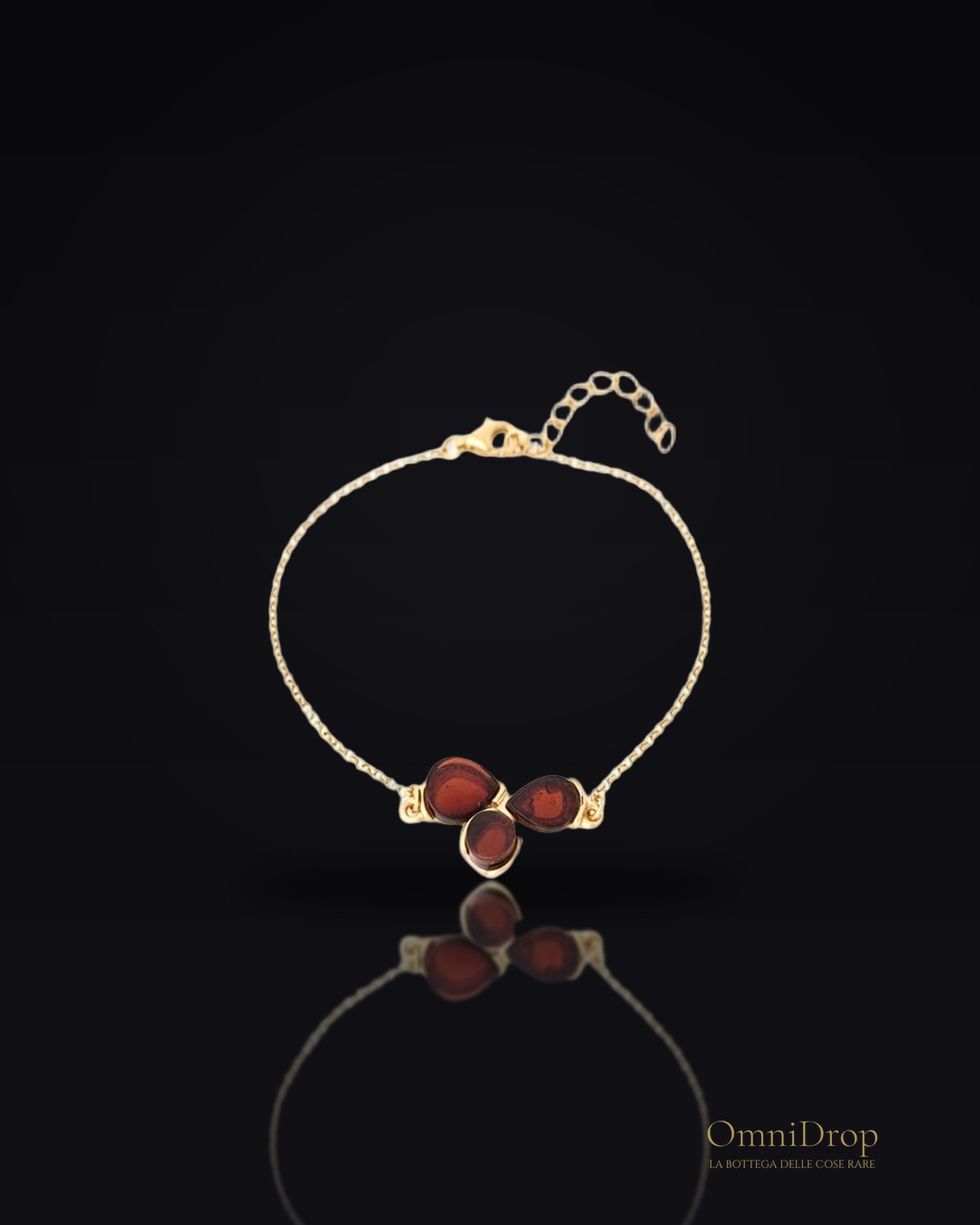 Bracciale ambra cognac, per portare con te un'intenzione