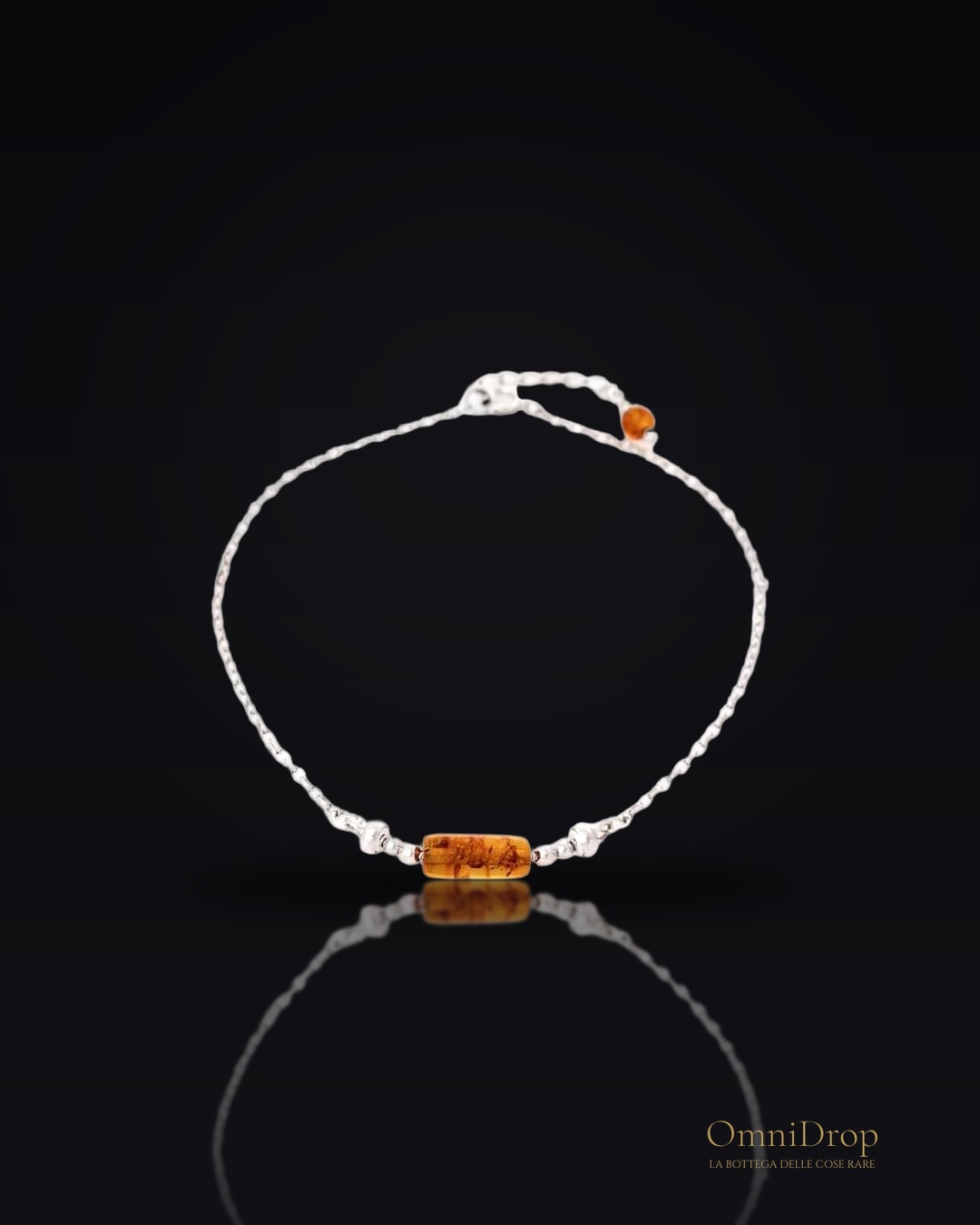 Bracciale ambra cognac, per racchiudere i tuoi sogni