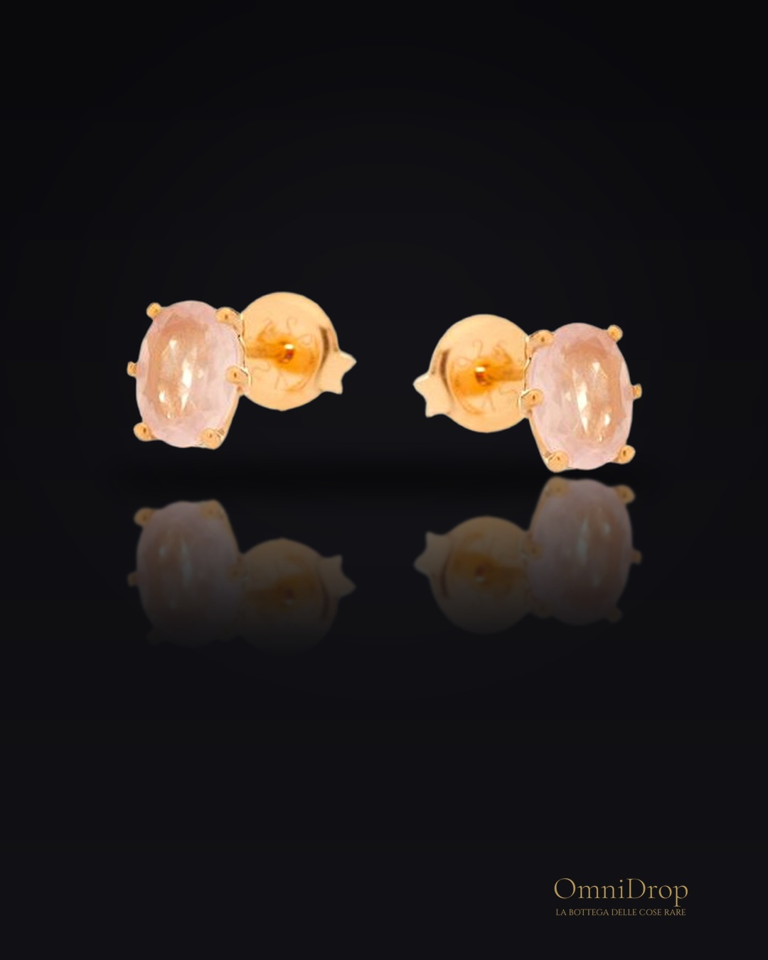 Orecchini quarzo rosa, per evocare amore puro