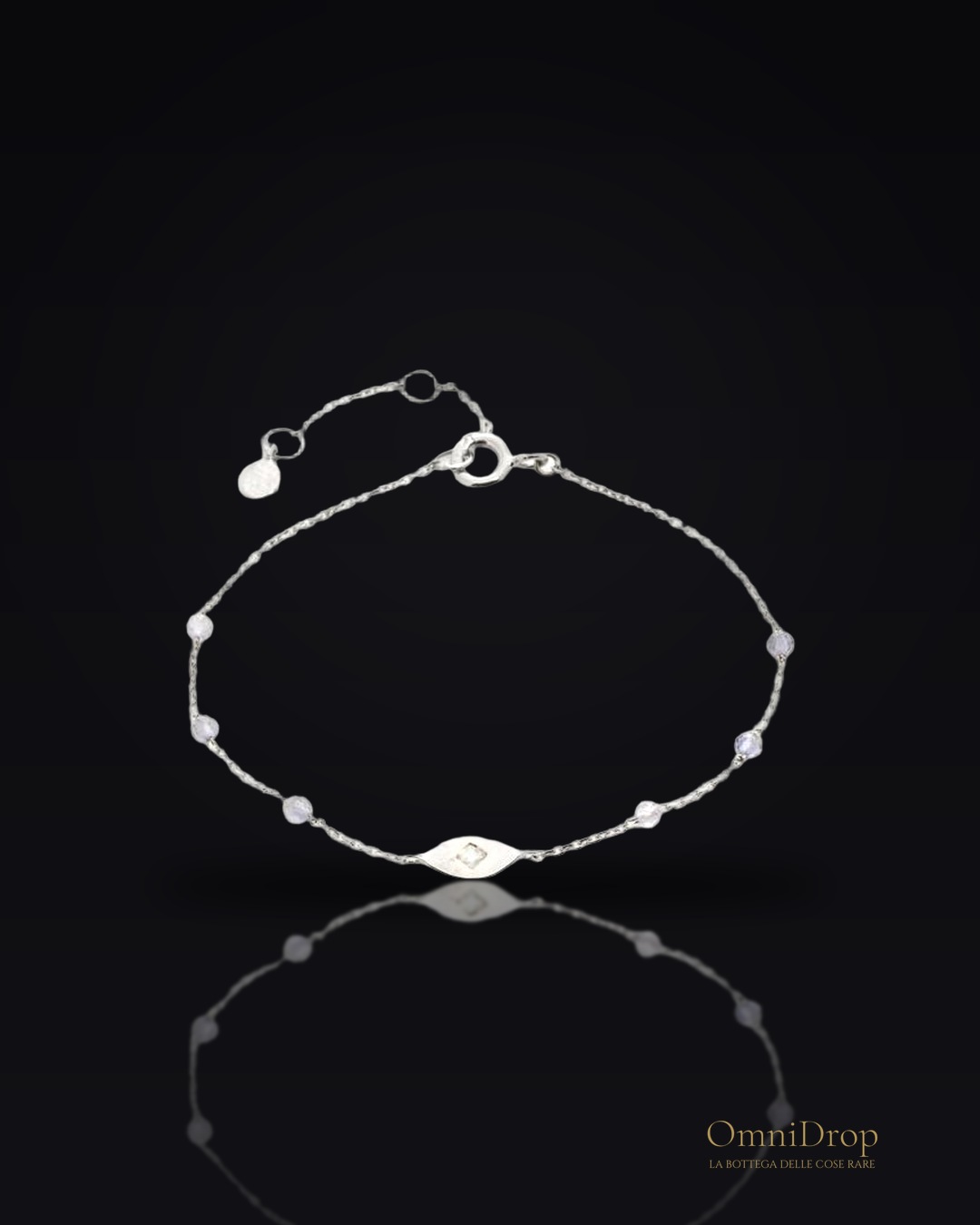 Bracciale Luna e Iolite, Per luce interiore