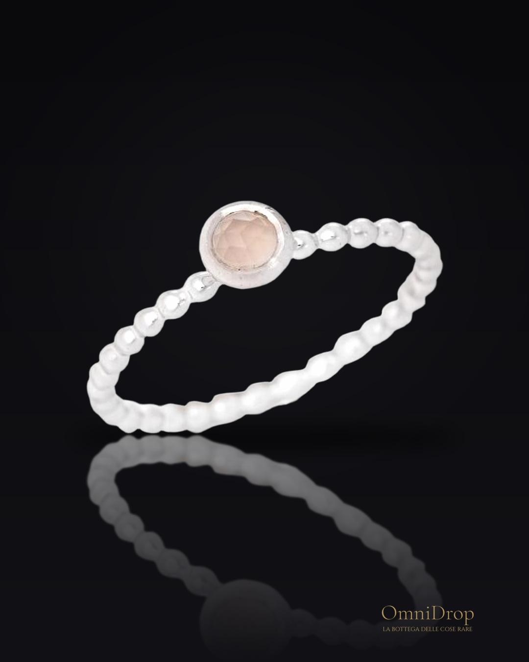 Anello quarzo rosa, per condividere l'amore