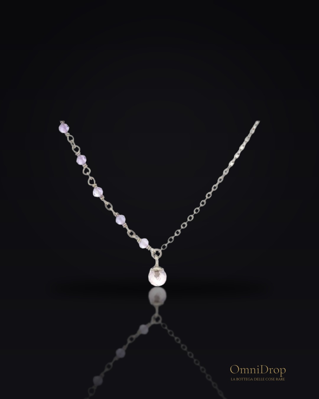 Collana Ametista e Quarzo Rosa, Per unire i tuoi cuori