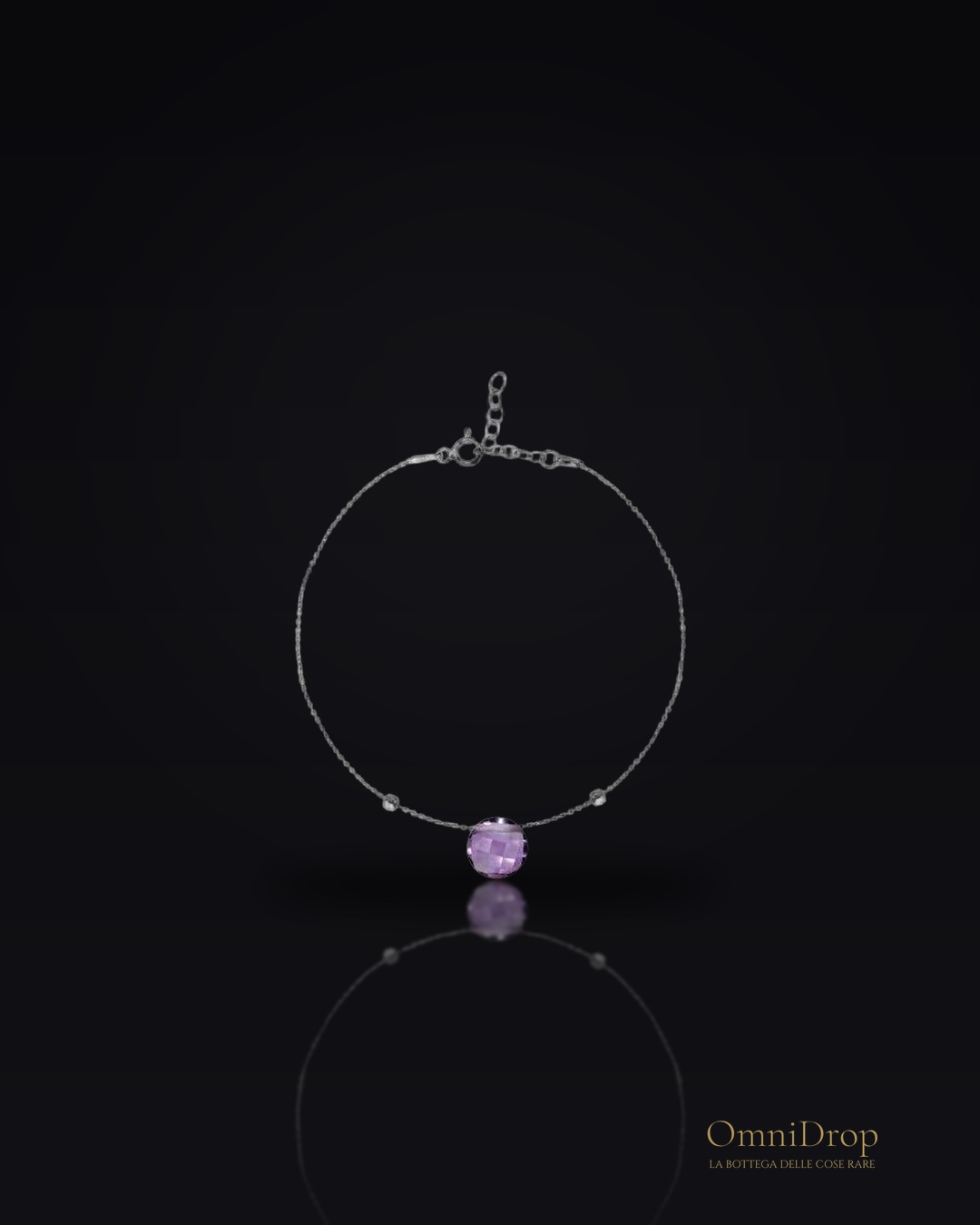 Bracciale ametista viola, per racchiudere l'intensità