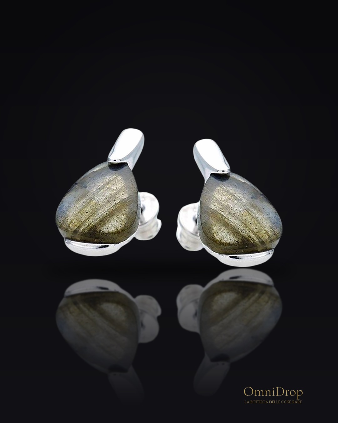 Orecchini in argento 925, Amore naturale