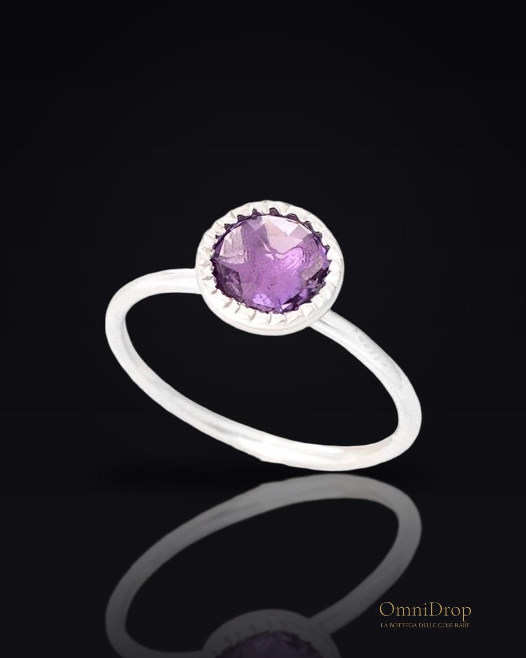 Anello ametista viola, per portare il tuo mistero
