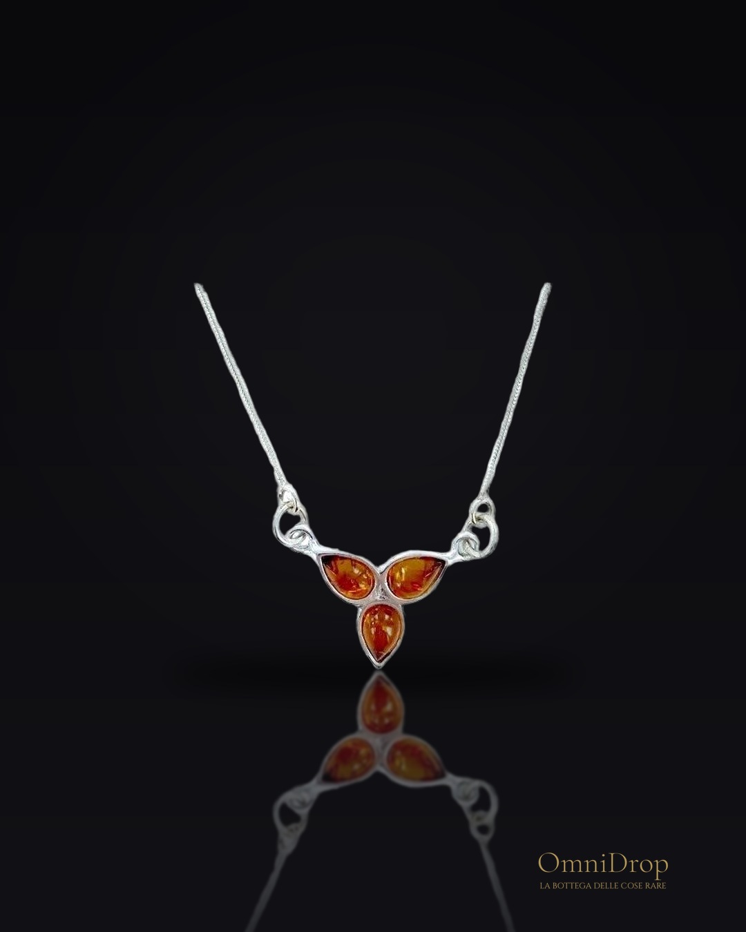 Collana ambra cognac, per portare le antiche storie
