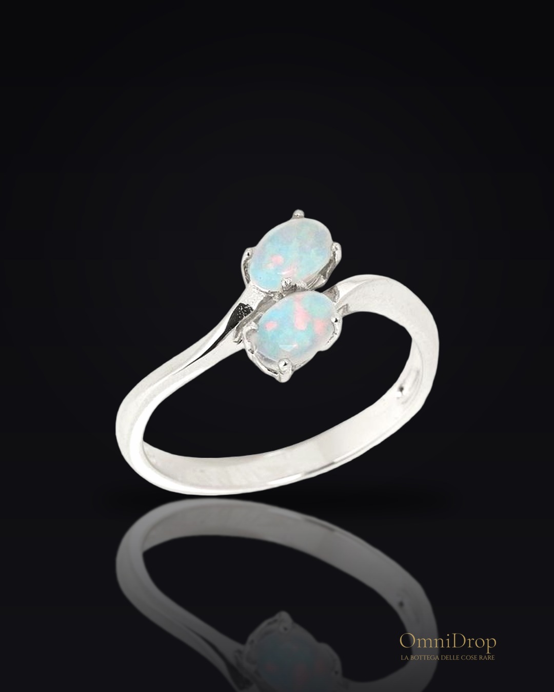 Anello opale bianco australiano, per preservare i tuoi sogni