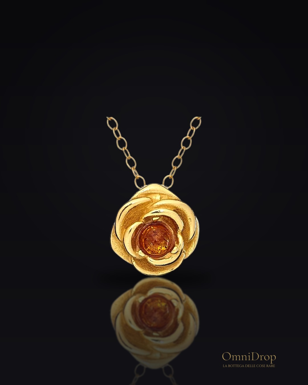 Collana ambra e roseo, per riportare i momenti speciali