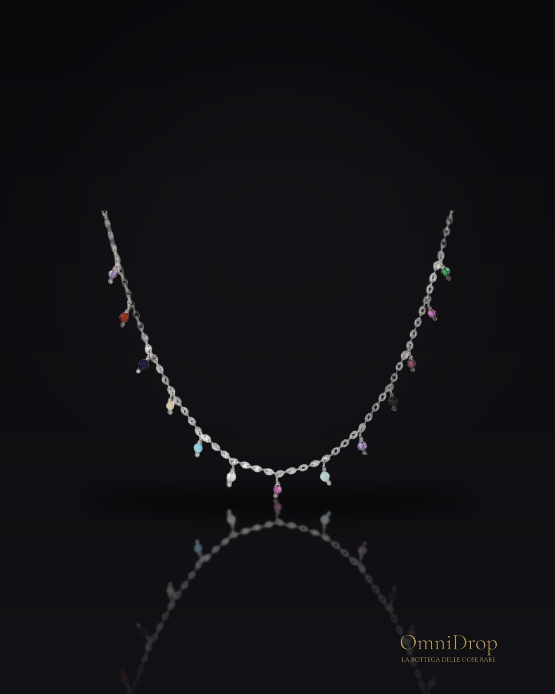 Collana multicolori pietre, per portare con te un'intenzione