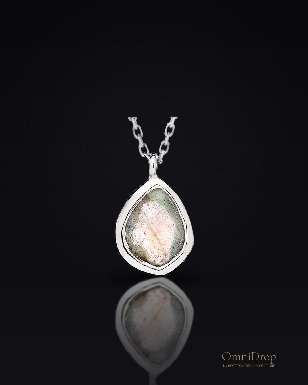 Collana Labradorite Multicolore, Per Portare la Purezza