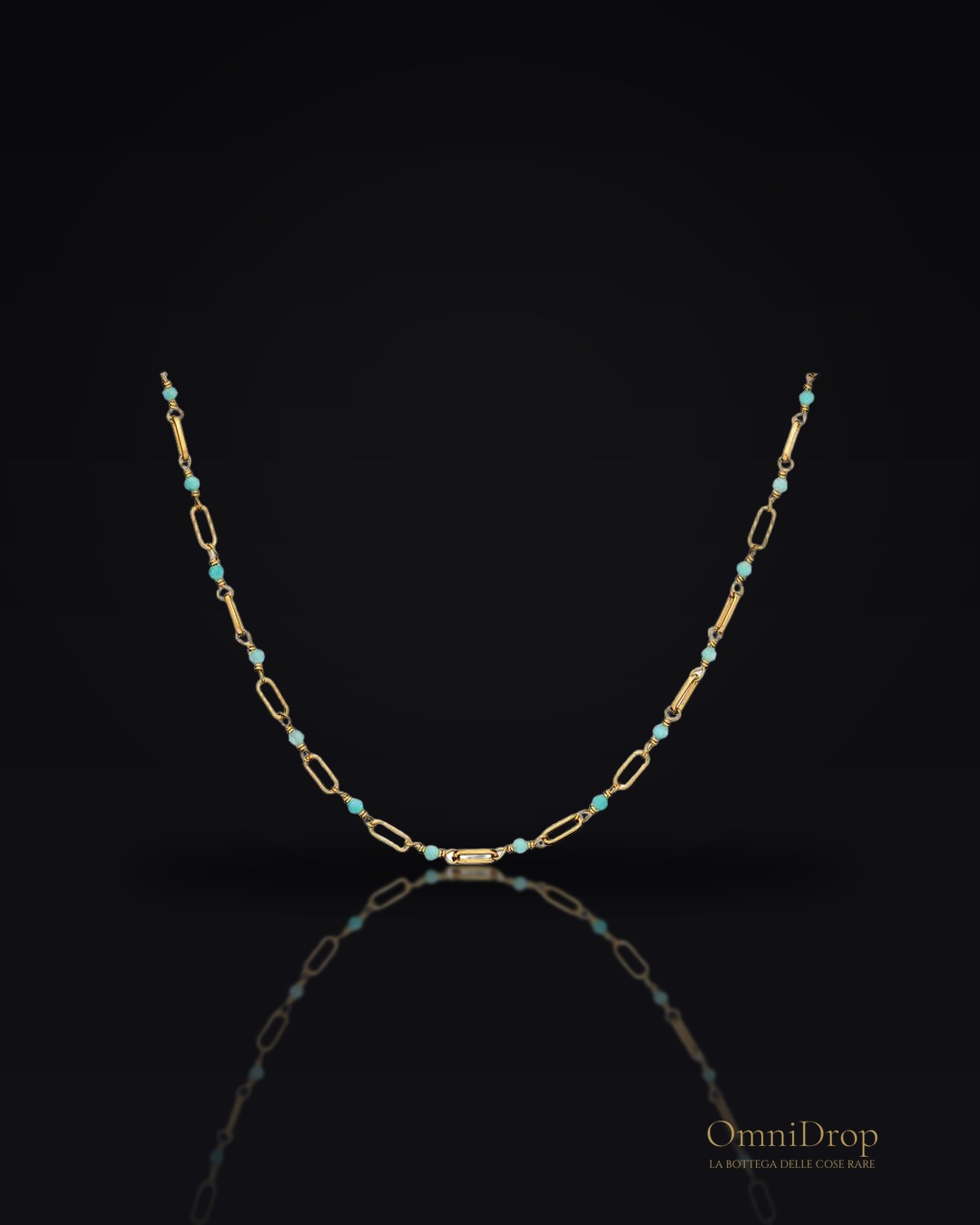 Collana amazzonite blu, per portare l'autenticità
