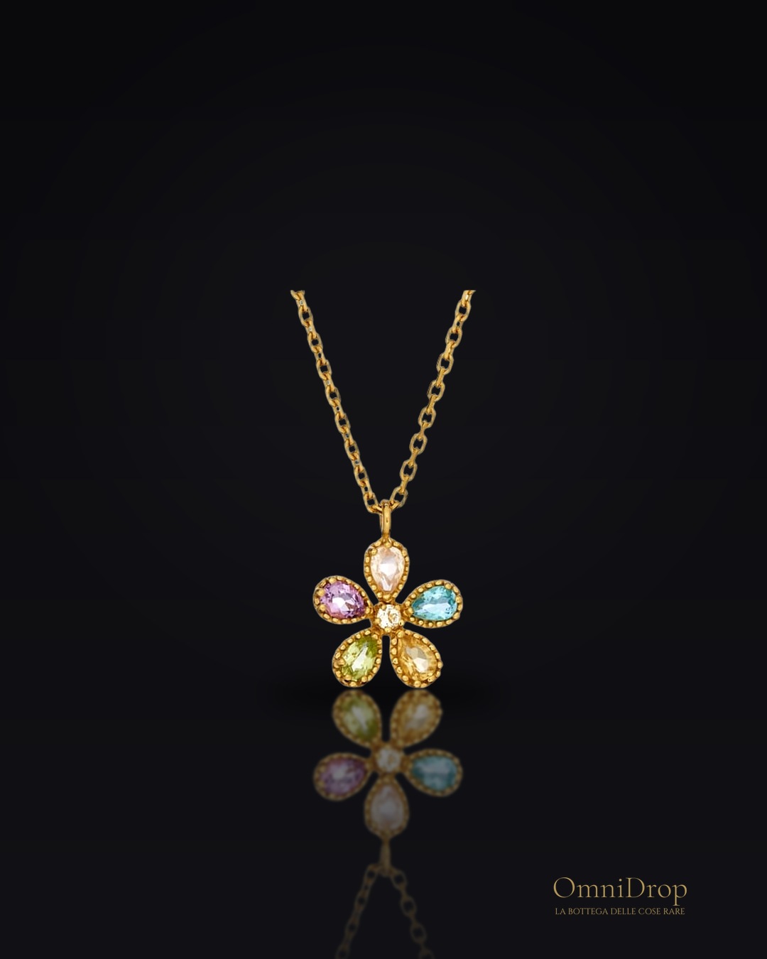 Collana fiore multicolore, per indirizzare le tue giornate
