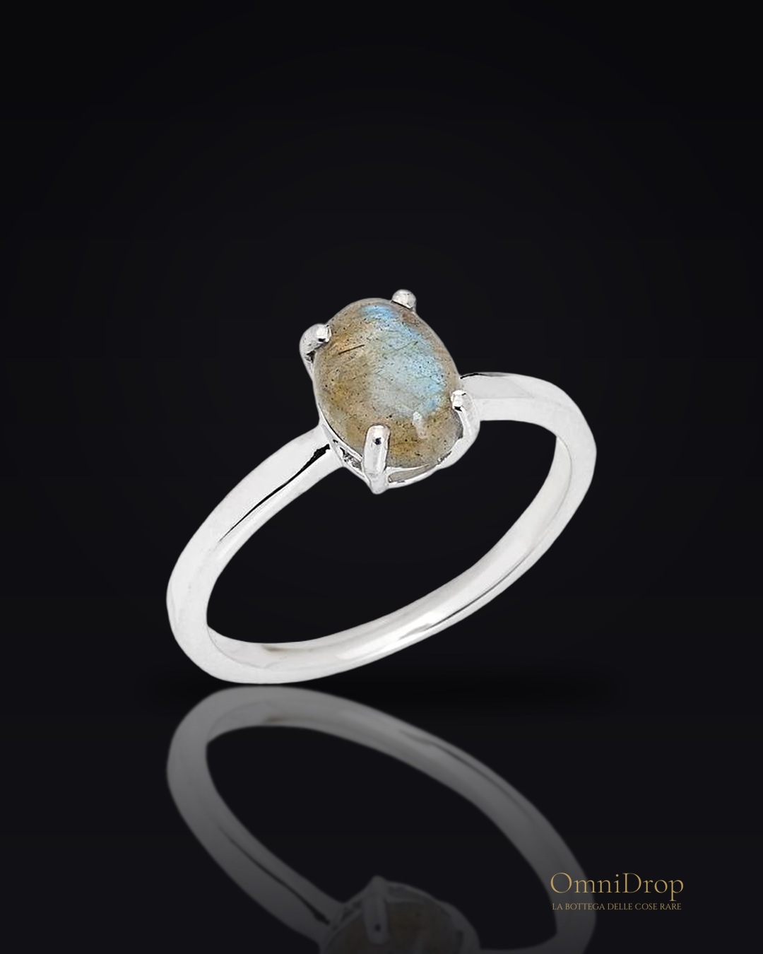 Anello labradorite multicolore, per raccontare la tua storia