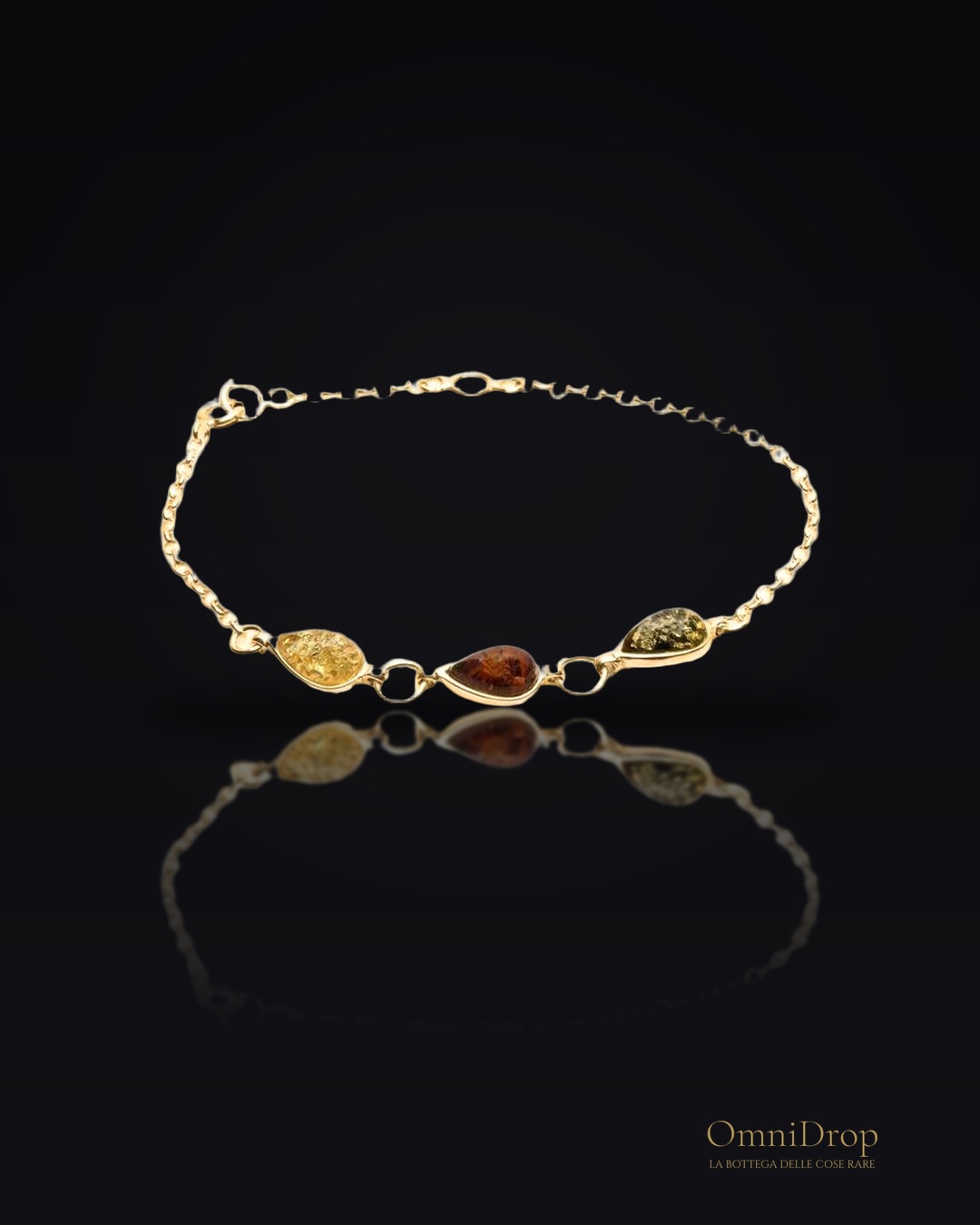 Bracciale ambra multicolore, per riscaldare il tuo cuore d'oro