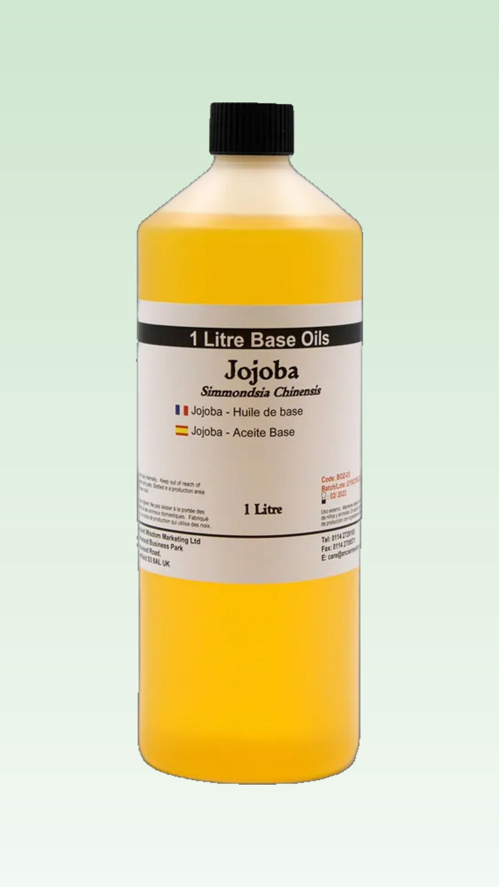Olio di jojoba puro 1 litro — per il tuo momento di bellezza
