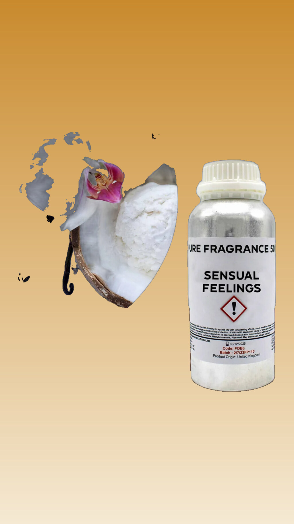 Profumo sensuale puro olio 500 ml — aroma avvolgente