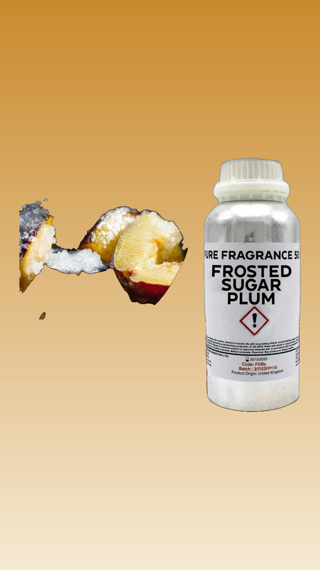 Olio profumato a prugna zuccherata — un rituale di dolcezza e calore domestico