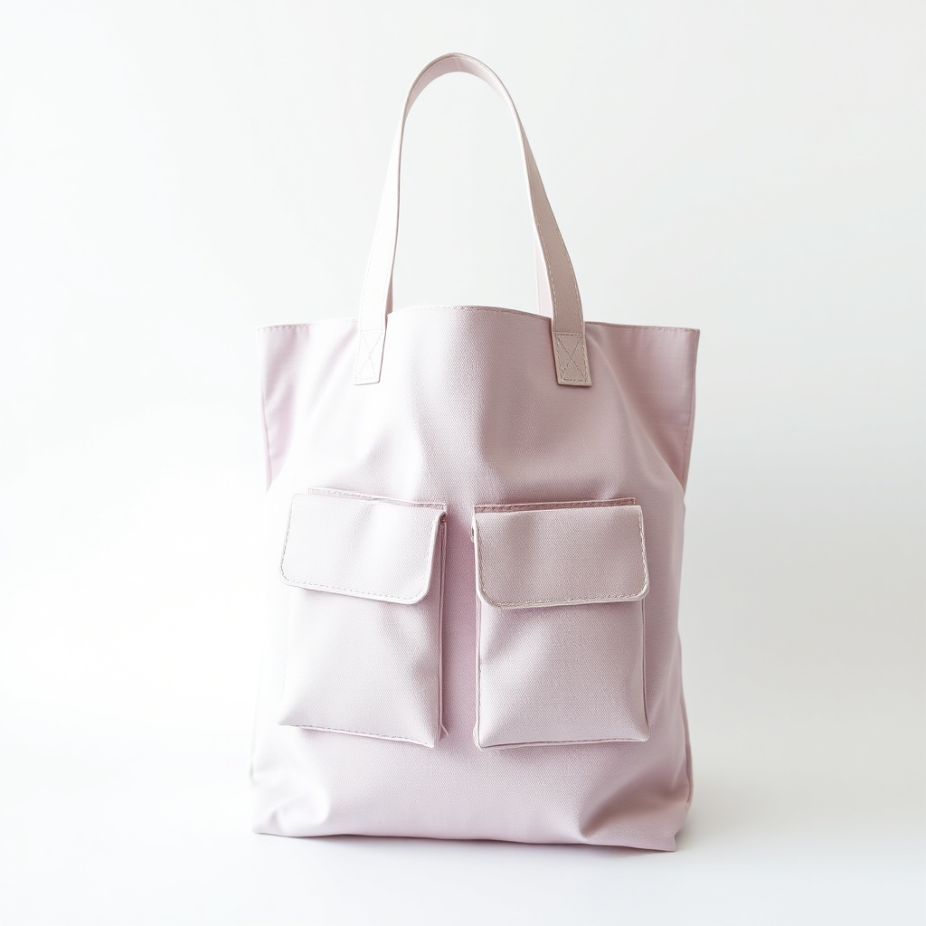 Borsa morbida lavanda grande per due tasche, uso quotidiano