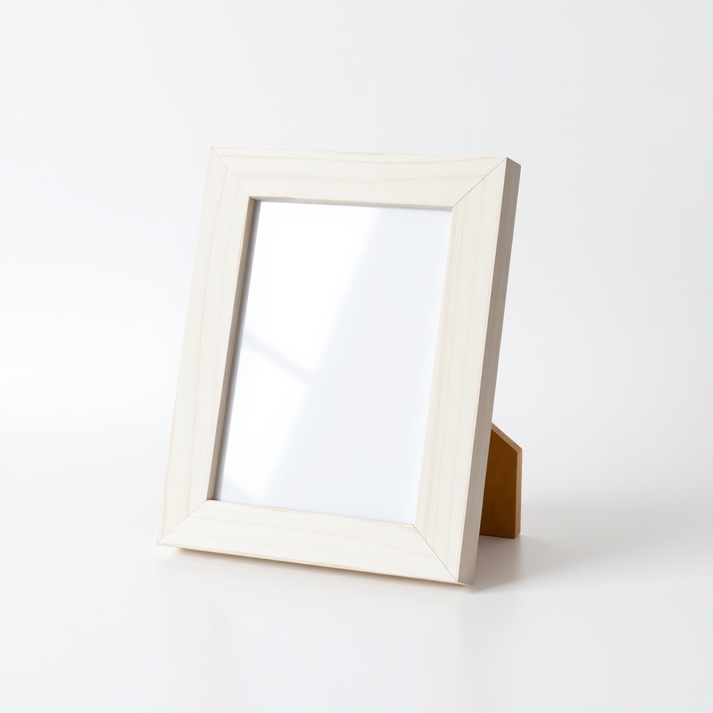 Cornice in legno con simbolo Hamsa bianco per dare personalità all'ambiente — Decorazione spirituale per interni